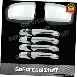 N[bL For Jeep Grand Cherokee 11-16 Chrome Mirror Cover, Door Handle Cover W/O Skh