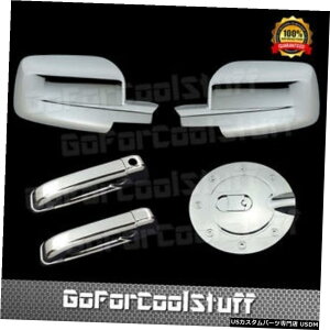 N[bL _bW2500 / 35002010-14N[~[2hAnhKX^NLbvJo[p For Dodge Ram 2500/3500 2010-14 Chrome Mirror 2 Door Handle Gas Tank Cap Cover