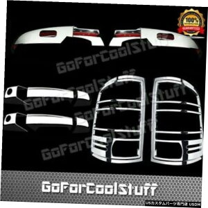 �N���[�����b�L GMC 2007-2013 Sierra 2Drs W / Psh +�����[�~���[+�e�[�����C�g�N���[���J�o�[�̏ꍇ For GMC 2007-2013 Sierra 2Drs W/Psh+Lower Mirror+Tail Light Chrome Covers