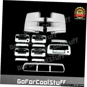 �N���[�����b�L 09-14�t�H�[�hF150�N���[���~���[+4�h�A�i�L�[�p�b�h�Ȃ��j+�e�[���Q�[�g+�g�b�v�u���[�L�����v�J�o�[ 09-14 FORD F150 Chrome Mirror+4 Door w/o Key Pad+Tailgate+Top Brake Lamp Cover �y���s�A���i