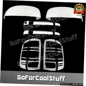 �N���[�����b�L Gmc 2007-2013 Sierra 2Drs +�A�b�p�[�~���[+�e�[�����C�g�N���[���J�o�[�̏ꍇ For Gmc 2007-2013 Sierra 2Drs+Upper Mirror+Tail Light Chrome Covers