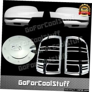 N[bL Gmc 07-13VGt~[+e[Cgg+KX^NN[Jo[̏ꍇ For Gmc 07-13 Sierra Full Mirror+Tail Light Trim+Gas Tank Chrome Covers