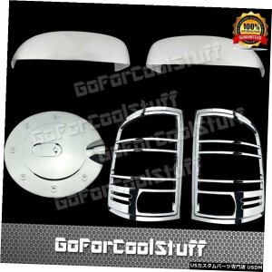N[bL Gmc 07-13VGAbp[~[+e[Cgg+KX^NN[Jo[̏ꍇ For Gmc 07-13 Sierra Upper Mirror+Tail Light Trim+Gas Tank Chrome Covers