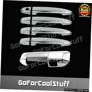 N[bL g^05-15^R}N[4DrsnhW / O Pskh +e[Q[gJo[W / Ch For Toyota 05-15 Tacoma Chrome 4Drs Handle W/O Pskh+Tailgate Cover W/Ch