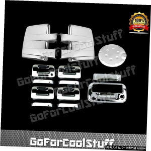 �N���[�����b�L 2009-2014�t�H�[�hF150�N���[���~���[+4 Dr�n���h���A�L�[�p�b�h+�e�[���Q�[�g�A�J��+�K�X�J�o�[�t�� 2009-2014 FORD F150 Chrome Mirror+4 Dr Handle w Key Pad+Tailgate w/Cam+Gas Cover �y���s�A���i�z