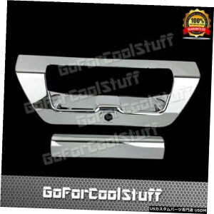 �N���[�����b�L FORD 2015 F-150�N���[���e�[���Q�[�g�g�����N�n���h���J�o�[�A�J���z�[���t���L�[�z�[���Ȃ� For FORD 2015 F-150 Chrome Tailgate Trunk Handle Cover W/O Keyhole With Cam Hole �y���s�A���i�z