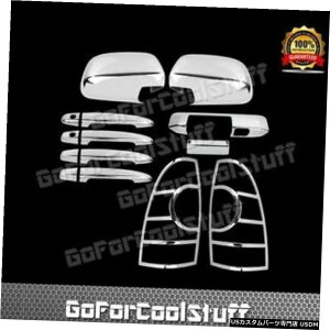 �N���[�����b�L �t�B�b�g05-11�g���^�^�R�}�~���[�J�o�[+4�h�AW / PSK W / O�X�}�[�g+�e�[���Q�[�g+�e�[�����C�g Fit 05-11 Toyota Tacoma Mirror Cover+ 4Door W/PSK W/O Smart+Tailgate+Tail Light �y���s�A���i�z