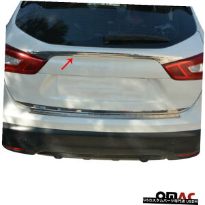 �N���[�����b�L Chrome Trunk Lid Grab Handle Trim Cover S.Steel For Nissan Rogue Sport 2017-2020 �y���s�A���i�z
