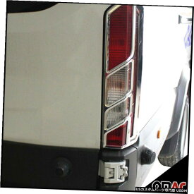 クロームメッキ For Ford Transit 350 2015-2020 Chrome Rear Brake Stop Light Frame Trim 2 Pcs