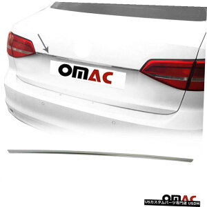 �N���[�����b�L Chrome Trunk Lid Tailgate Grab Handle Cover S. Steel For VW Jetta 2011-2019