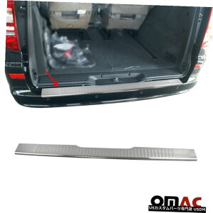 �N���[�����b�L Chrome Norm Rear Bumper Guard Trunk Sill Cover Steel For MB Vito W639 2003-2014 �y���s�A���i�z