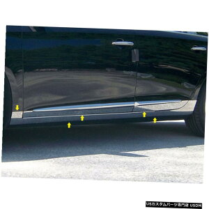�N���[�����b�L 10pc. Luxury FX Chrome 6 3/8' Door Molding For 2013-2019 Cadillac XTS �y���s�A���i�z