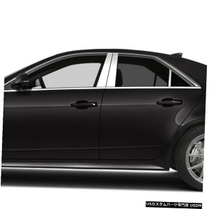 N[bL Chrome Pillar Post Covers for 2008-2013 Cadillac CTS 6 Pieces