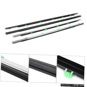 �N���[�����b�L 4pcs Weather strip Window Moulding Trim Seal Belt For Honda CR-V Car 12-14 15 16 �y���s�A���i�z