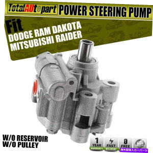 Power Steering Pump �_�b�W�����_�R�^3.7L 4.7L�p�v�[���[O / W�p���X�e�|���v�A���~200880040 Power Steering Pump Aluminum w/o Pulley for Dodge Ram Dakota 3.7L 4.7L 200880040