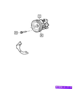Power Steering Pump �v�[���[�|���v�A�Z���u��52089883AD�����p���[�X�e�A�����O Genuine Power Steering With Pulley Pump Assembly 52089883AD