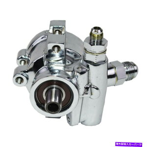 Power Steering Pump SBC�V�{���[376 427 GM�^�C�vII�T�M�m�[TC�V���[�Y�p���[�X�e�A�����O�|���v�N���[�� SBC Chevy 376 427 GM Type II Saginaw TC Series Power Steering Pump Chrome �y���s�A���i�z