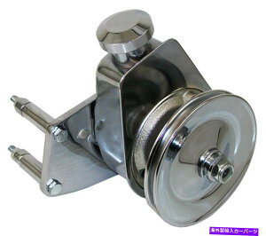Power Steering Pump �p���[�X�e�A�����O�|���v�L�b�g - ���u���b�N�t�H�[�h289����302 - 351W - �N���[�� Power Steering Pump Kit - Small Block Ford 289 - 302 - 351W - Chrome �y���s�A���i�z