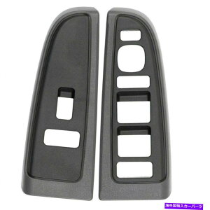 WINDOW SWITCH �V�����t�����g�_�[�N�O���C�E�C���h�E�X�C�b�`�x�[���g������ݒ肵2003�N����2007�N�V���o���[�h�V�G���̂��߂� New Front Dark Gray Window Switch Trim Bezel Set For 2003-2007 Silverado Sierra