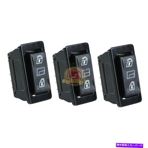 WINDOW SWITCH 1���j�o�[�T����DPDT�u���p���[�E�C���h�E�X�C�b�`�p���[�h�A���b�N���䒆3 3 in 1 Universal Car DPDT Momentary Power Window Switch Power Door Lock Control �y���s�A���i�z