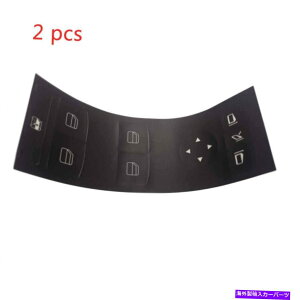 WINDOW SWITCH W204ZfX2̌pEBhEXCb`XeAOzC[{^XebJ[ Replacement Window Switch&Steering Wheel Button Stickers For W204 Mercedes 2pcs