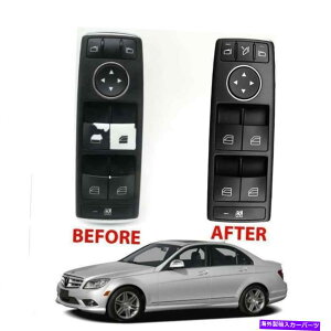 WINDOW SWITCH W204ZfX̌pEChEXCb`XeAOzC[{^XebJ[ Replacement Window Switch & Steering Wheel Button Stickers For W204 Mercedes