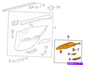 WINDOW SWITCH g^hAEChEXCb`x[Ap7427207030 For Toyota Genuine Door Window Switch Bezel Rear Left 7427207030