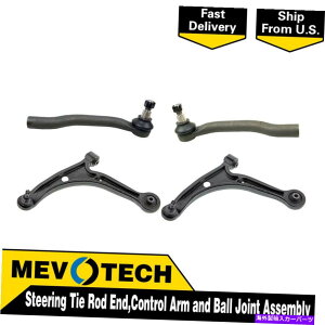 LOWER CONTROL ARM 2001-2006�A�L����MDX�̂��߂�Mevotech 4�{�t�����g�^�C���b�h�G���h�R���g���[���A�[���{�[���W���C���g Mevotech 4pcs Front Tie Rod End Control Arm Ball Joint For 2001-2006 Acura MDX �y���s�A���i�z