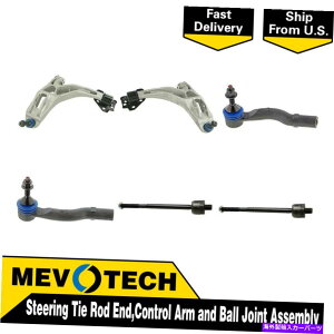 LOWER CONTROL ARM 03-05�N���E���r�N�g���AMevotech 6PCS�t�����g�^�C���b�h�G���h�R���g���[���A�[���{�[���W���C���g Mevotech 6pcs Front Tie Rod End Control Arm Ball Joint For 03-05 Crown Victoria �y���s�A���i�z