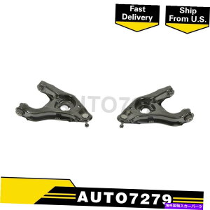 LOWER CONTROL ARM ���[�O�t�����g���A2PCS�R���g���[���A�[���{�[���W���C���g�g���p�����J�[���u���b�N�E�b�h Moog Front Lower 2PCS Control Arm Ball Joint Assembly For Lincoln Blackwood �y���s�A���i�z