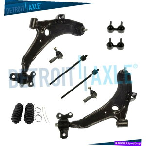 LOWER CONTROL ARM 1996-2000�q�����_�C�G�����g���̂��߂̃t�����g���A�R���g���[���A�[��+ Tierods�X�E�F�C�o�[10PC 10pc Front Lower Control Arms + Tierods Sway Bars for 1996-2000 Hyundai Elantra �y���s�A���i�z