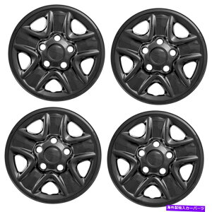 Wheel Covers Set of 4 Zbg4 18" ubNzC[XLnúA2007N2018Ng^^h̃tEJo[Lbv Set 4 18" Black Wheel Skins Hub Caps Full Rim Covers for 2007-2018 Toyota Tundra