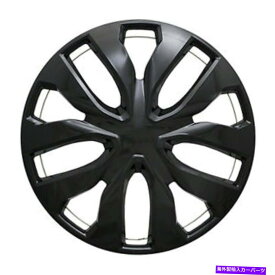 Wheel Covers Set of 4 四17" 2014-19日産ローグのグロスブラックホイールカバーのセット Set of Four 17" Gloss Black Wheel Covers For 2014-19 Nissan Rogue
