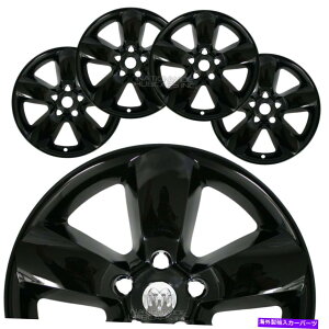 Wheel Covers Set of 4 _bW1500 2013-2017ubN20" zC[XLnuLbv5X|[NEJo[̂߂4 4 for Dodge Ram 1500 2013-2017 Black 20" Wheel Skins Hub Caps 5 Spoke Rim Covers