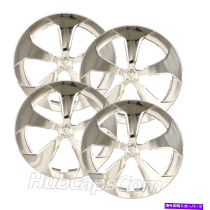 Wheel Covers Set of 4 g^̃vEX10-15Awr[f[eBpi4j15" N[zC[Lbv/zC[Jo[̃Zbg Set of (4) 15" Chrome Hubcaps / Wheel Covers for Toyota Prius 10-15, Heavy Duty