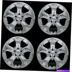 Wheel Covers Set of 4 4�V����2011�N����2014�N�t�H�[�h�G�b�WSEL SE 18 �N���[���z�C�[���X�L���n�u�L���b�v�̃t���E�����J�o�[ 4 New 2011-2014 Ford Edge SEL SE 18 Chrome Wheel Skins Hub Caps Full Rim Covers �y���s�A