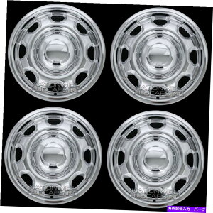 Wheel Covers Set of 4 4 CHROME 2010�N����2021�N�̃t�H�[�hF150 XL 17 �z�C�[���X�L���n�u�L���b�v8�X���b�g�X�`�[���E�����J�o�[ 4 CHROME 2010-2021 Ford F150 XL 17 Wheel Skins Hub Caps 8 Slot Steel Rim Covers �y���s�A��