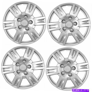 Wheel Covers Set of 4 NEW�n�u�́A�X�^�C��999�̃t���z�C�[���������j�o�[�T���J�o�[�V���o�[17�u�v�L���b�v - 4�̃Z�b�g NEW Hub Caps Style 999 Full Wheel Rim Universal Cover Silver 17'' - Set of 4 �y���s�A���i�z