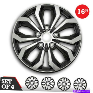 Wheel Covers Set of 4 4̃zC[LbṽZbg16" SWISS DRIVEzC[Jo[ wSPAx CHROMEBLACK ABSȈՃCXg[ Set of 4 Hubcaps 16" SWISS DRIVE Wheel CovergSPAhCHROME & BLACK ABS Easy Install