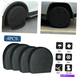 Wheel Covers Set of 4 4zC[^CRVg[[Jy[veN^[32" ̃Zbgh^CJo[ Waterproof Tire Covers Set Of 4 Wheel&Tyre RV Trailer Camper Sun Protector 32"