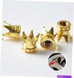 Wheel Covers Set of 4 S[hNEԂ̃zC[̋C^C̃ouLbv_XgJo[4̃zC[Zbg Gold Crown Car Wheel Air Tyre Valve Dust Caps Covers Wheel Rim Set of 4
