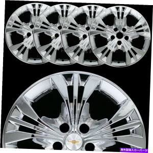 Wheel Covers Set of 4 4�t�B�b�g�V�{���[�C���p��LT 2014 15 2019 20 CHROME 18 �z�C�[���X�L�������n�u�L���b�v�J�o�[ 4 fit Chevy Impala LT 2014 15 2019 20 CHROME 18 Wheel Skins Rim Covers Hub Caps �y���s�A���i�z