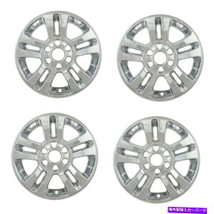 Wheel Covers Set of 4 �z�C�[���X�L���J�o�[�t�B�b�g4��2014�N����2018�N�V�{���[�V���o���[�h1500 18 �N���[���Z�b�g Wheel Skin Covers Fits 2014-2018 Chevrolet Silverado 1500 18 Chrome Set Of 4 �y���s�A���i�z