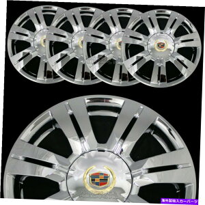 Wheel Covers Set of 4 4 CHROME GOLD 10-16�t�B�b�g�L���f���b�NSRX 18 �z�C�[���X�L���Z���^�[�n�u�A�����J�o�[�L���b�v 4 CHROME GOLD 10-16 fits Cadillac SRX 18 Wheel Skins Center Hub Caps Rim Covers �y���s�A���i�z