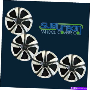 Wheel Covers Set of 4 ホンダシビックスタイル15" クローム/ブラックホイールキャップホイールは#5550-CB NEW SET / 4カバー Honda Civic Style 15" Chrome / Black Hubcaps Wheel Covers # 5550-CB NEW SET/4
