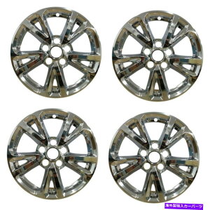 Wheel Covers Set of 4 �V�����z�C�[���J�o�[�t�B�b�g2016�N����2017�N�̃V�{���[�G�N�C�m�b�N�X17 �N���[��5 V��4�̃Z�b�g�̃X�|�[�N New Wheel Covers Fits 2016-2017 Chevrolet Equinox 17 Chrome 5 V Spoke Set of 4 �y��