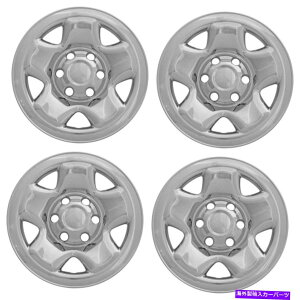 Wheel Covers Set of 4 518Ag^Tâ߂4VCHROME 16" zC[XLnuLbv6̃OX`[EJo[ 4 New CHROME 16" Wheel Skins Hub Caps 6 Lug Steel Rim Covers for 05-18 Toyota Ta