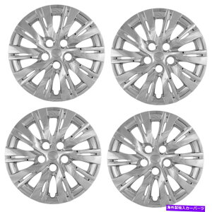 Wheel Covers Set of 4 4N[16" zC[́AnuSnu200716g^CÃX`[tBbgLbvJo[ 4 Chrome 16" Wheel Covers Hub Caps Full Hubs fit Steel Rim for 2007-16 Toyota Ca
