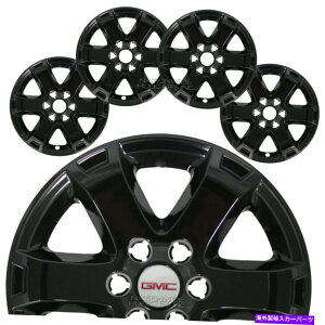 Wheel Covers Set of 4 4 BLACK 201317 GMC ACADIA SLE 18" zC[XLnu͊SȃA~Jo[Lbv 4 BLACK 2013-17 GMC ACADIA SLE 18" Wheel Skins Hub Caps Full Aluminum Rim Covers