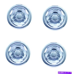 Wheel Covers Set of 4 4StJ[g8" N[fB[vfBbVzC[Jo[nuLbṽZbg Set of 4 Golf Cart 8" Chrome Deep Dish Wheel Covers Hub Caps